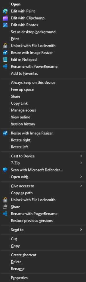 RightClickMenu